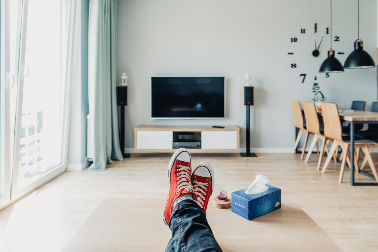 Silk Apartment - Netflix - Parking シュチェチン エクステリア 写真